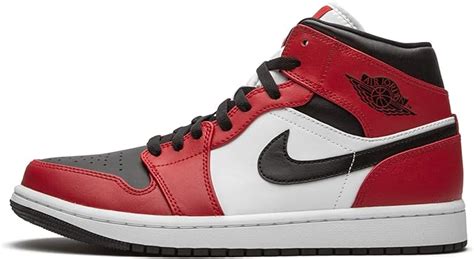 nike air jordan 1 mid weiß rot schwarz|air jordan 1 mid schuhe.